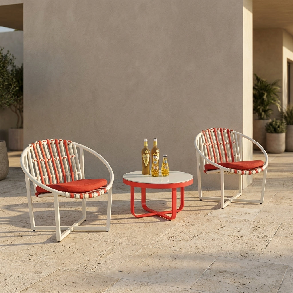 Asthina Outdoor Lounge Chair WA6010 | Powder-Coated Aluminum
