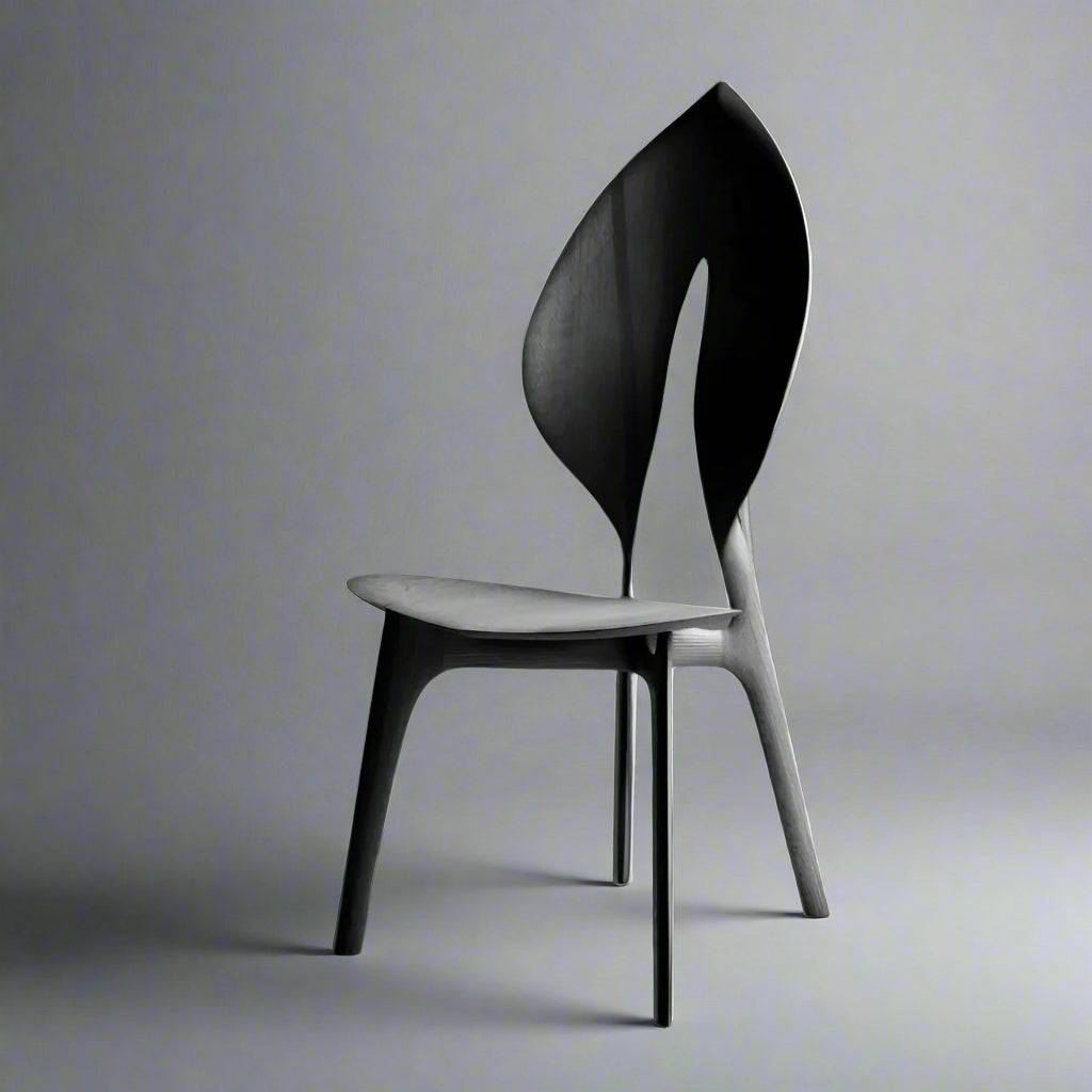Autumn Lounge (CH2412) - Custom Solid Wood American Oak Dining Chair Mid-Century Architect-Inspired Scandinavian Minimalist