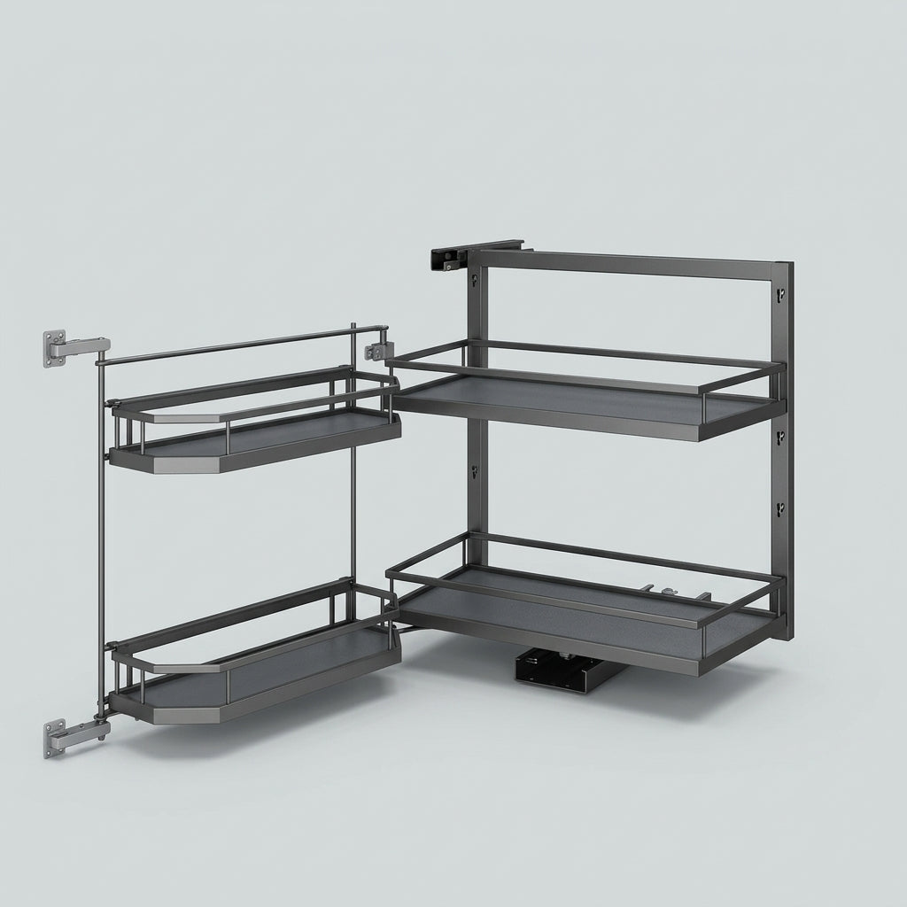 Base Cabinet Tandem Pull-Out Unit | Carbon Steel | Powder Coated