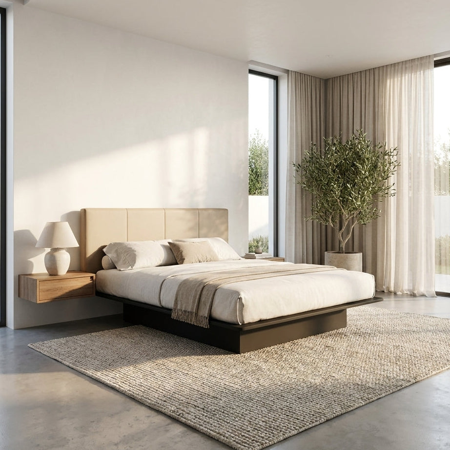 Bradford Solid Wood Floating Bed | Queen Size | Online Exclusive | Special Offer
