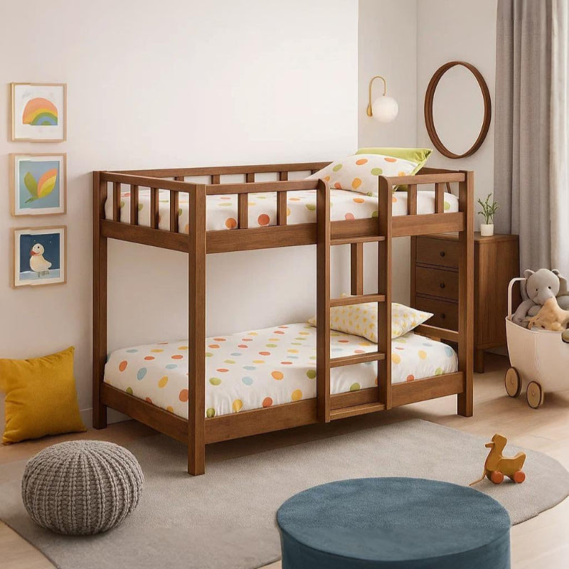 Brooklyn Solid Wood Toddler Single Low Bunk Bed