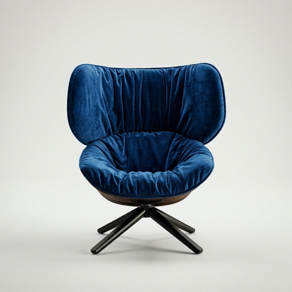 Piega CH1085- Custom Mid Century Minimalist Lounge Chair | Swivel