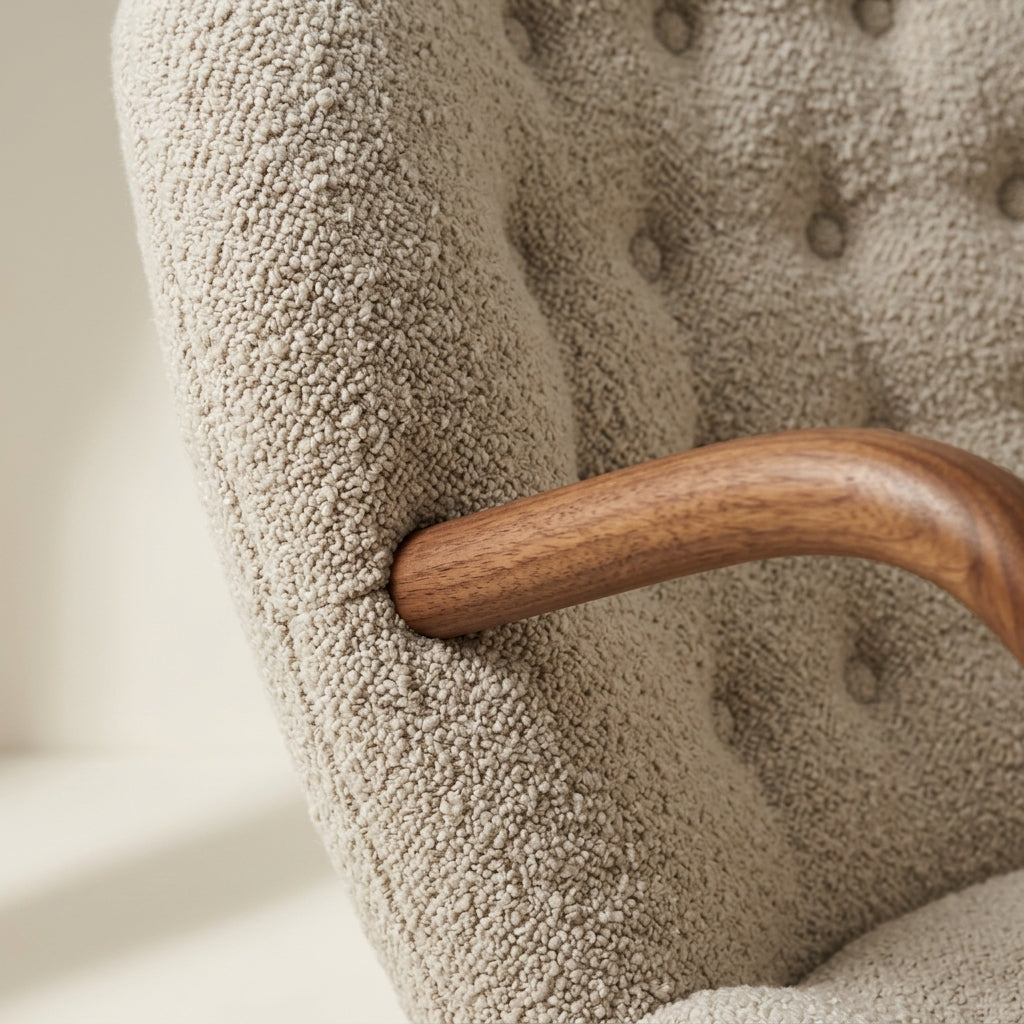 Shaun CH2061 - Custom Mid Century Minimalist Lounge Chair | Solid American Hardwood