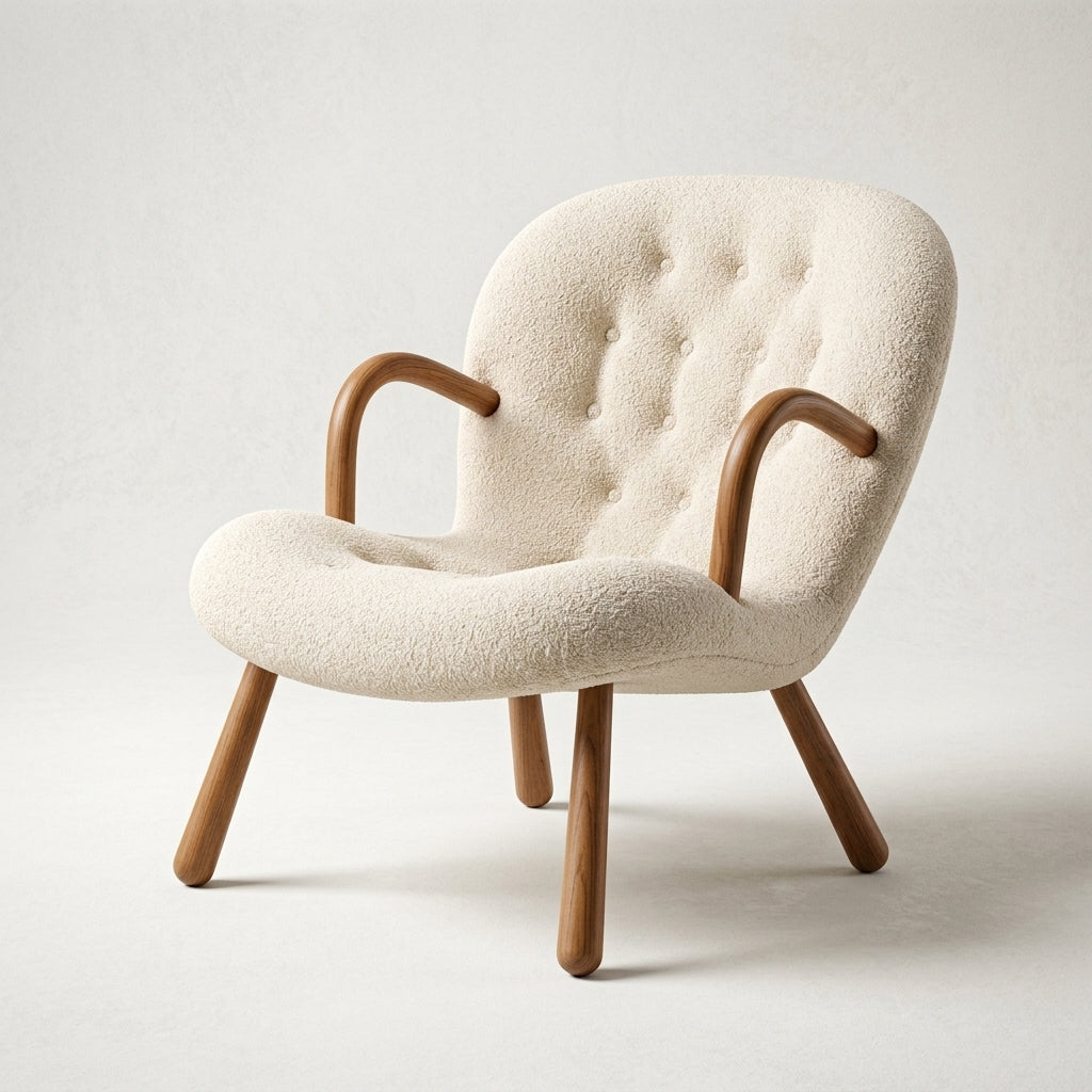 Shaun CH2061 - Custom Mid Century Minimalist Lounge Chair | Solid American Hardwood