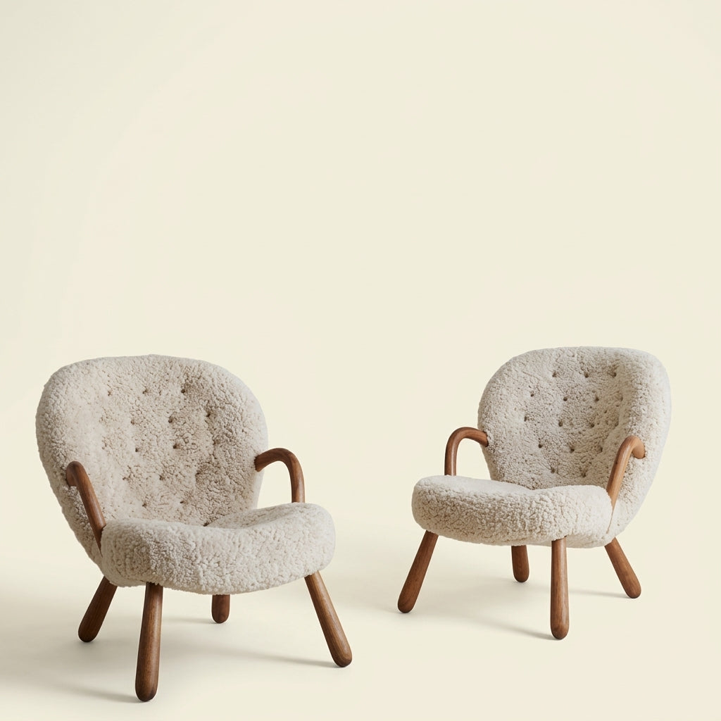 Shaun CH2061 - Custom Mid Century Minimalist Lounge Chair | Solid American Hardwood