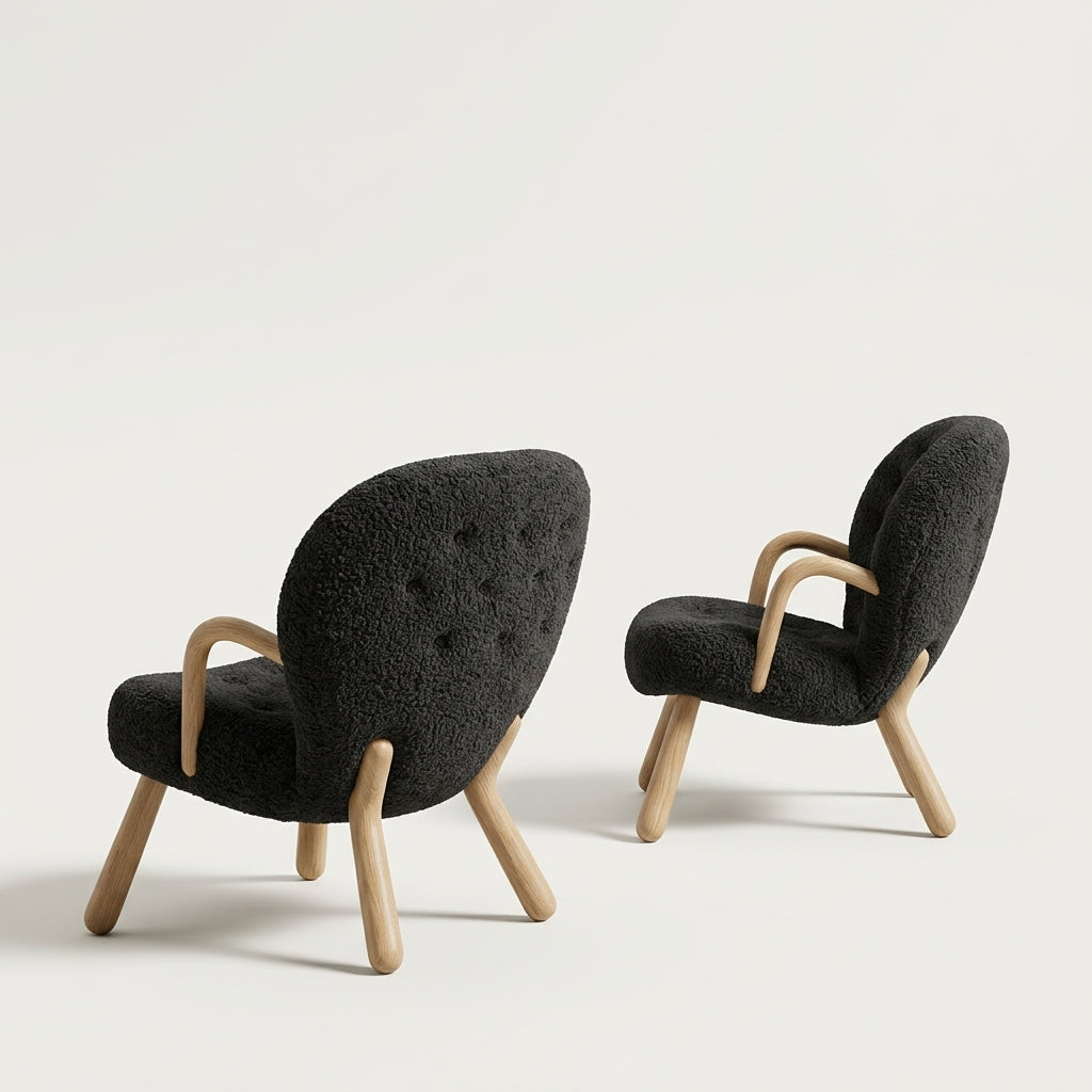 Shaun CH2061 - Custom Mid Century Minimalist Lounge Chair | Solid American Hardwood