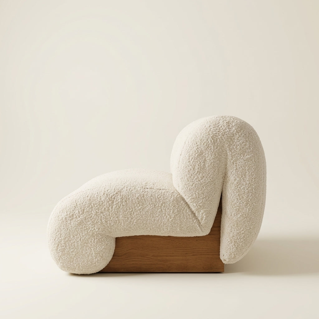 Lotus CH2075- Custom Mid Century Minimalist Chair | Solid American Hardwood