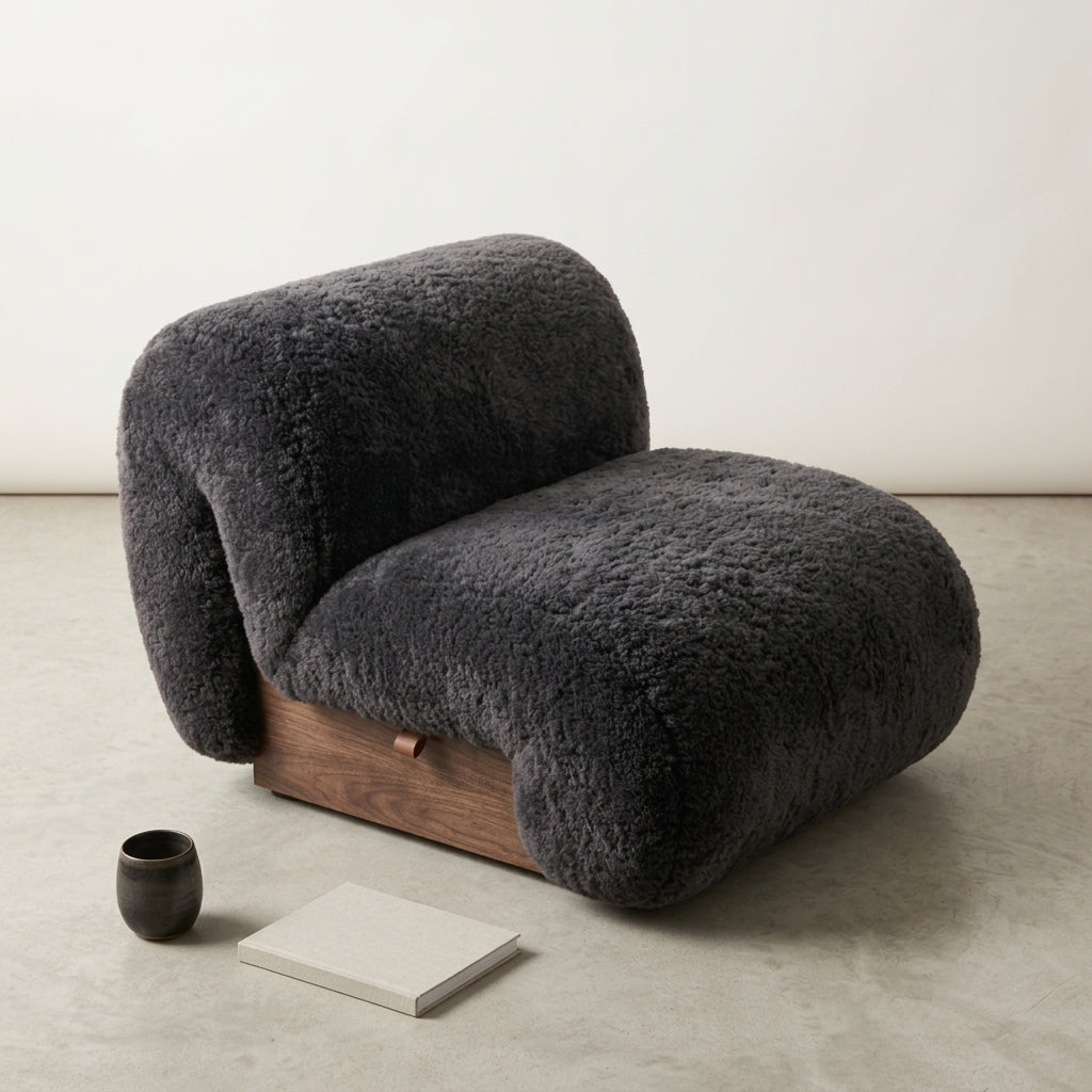 Lotus CH2075- Custom Mid Century Minimalist Chair | Solid American Hardwood
