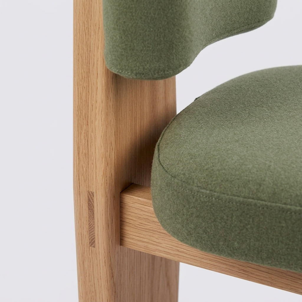 Adore CH2092 Custom Mid Century Minimalist Chair | American Solid Hardwood