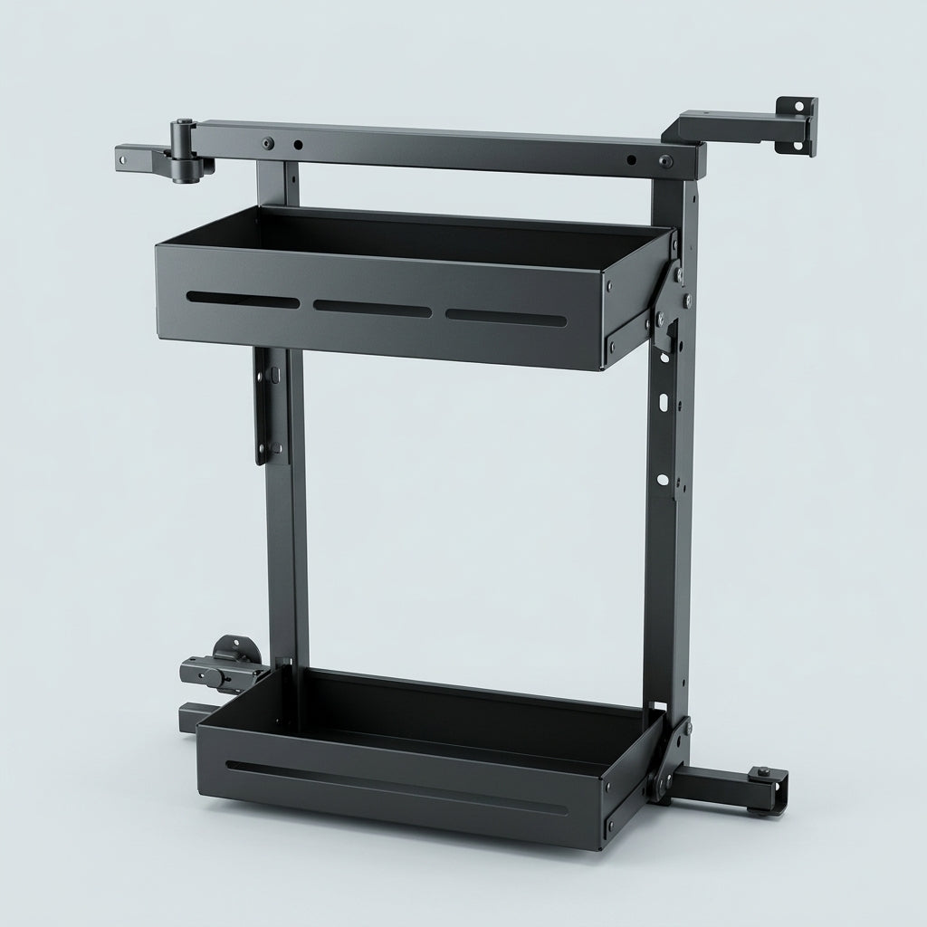 Cabinet Door-Mounted Storage Rack | Carbon Steel | Powder Coated