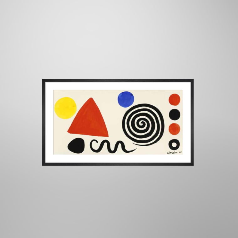 Alexander Calder “Abstraction", 1966 | Licensed Art Print | Framed Art | Lithograph | Modernism