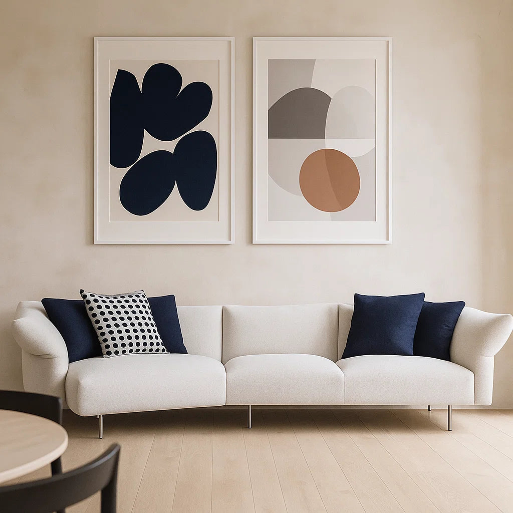 Caldoro (SF12039) - Italian Minimalist Custom Sofa Bespoke in Leather &amp; Fabric