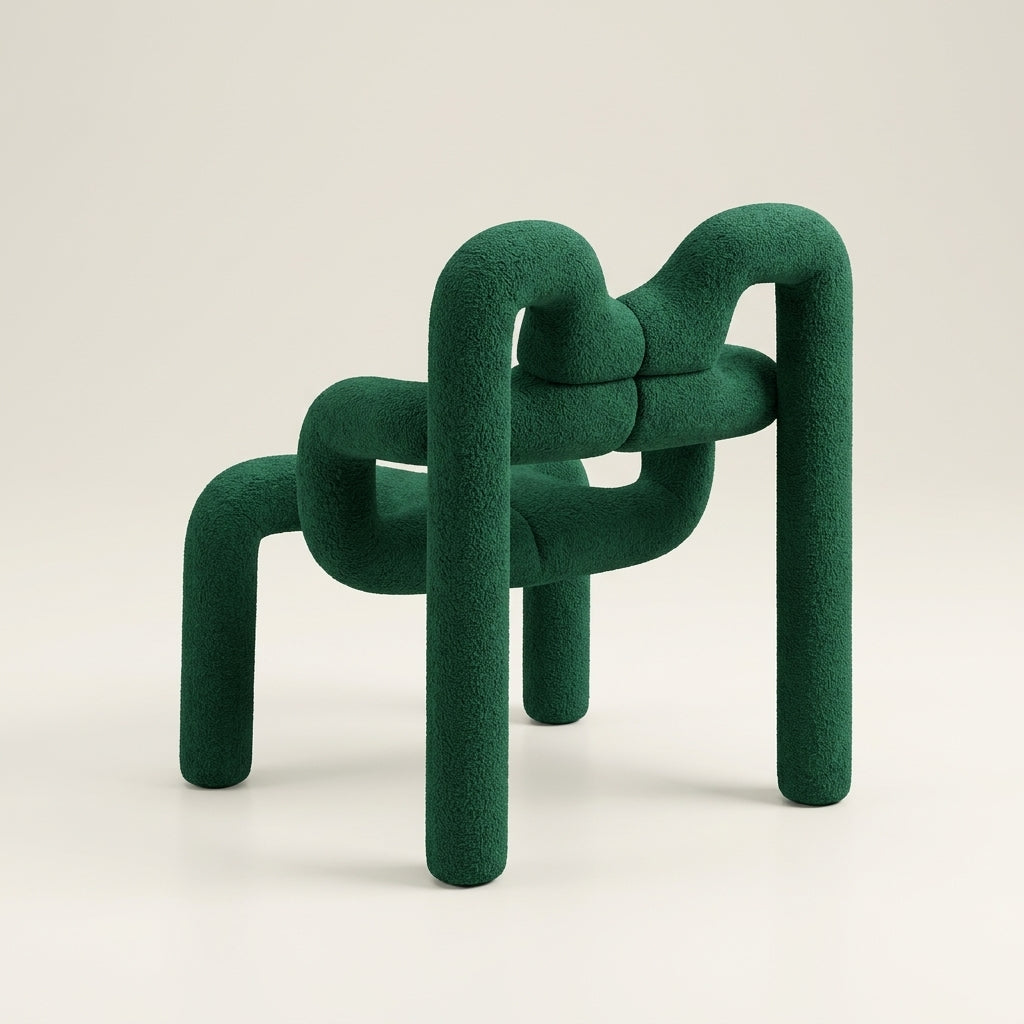 Spider CH1118- Custom Mid Century Minimalist Lounge Chair | Fine Fabric