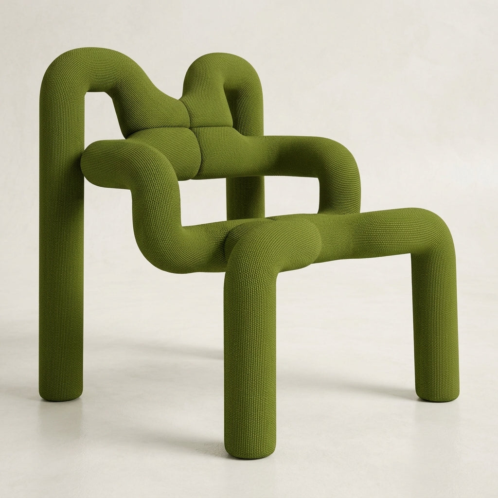 Spider CH1118- Custom Mid Century Minimalist Lounge Chair | Fine Fabric