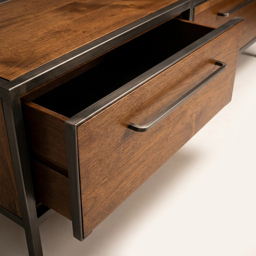 Chicago Solid Wood Storage Bed | Queen & King Size | American Poplar