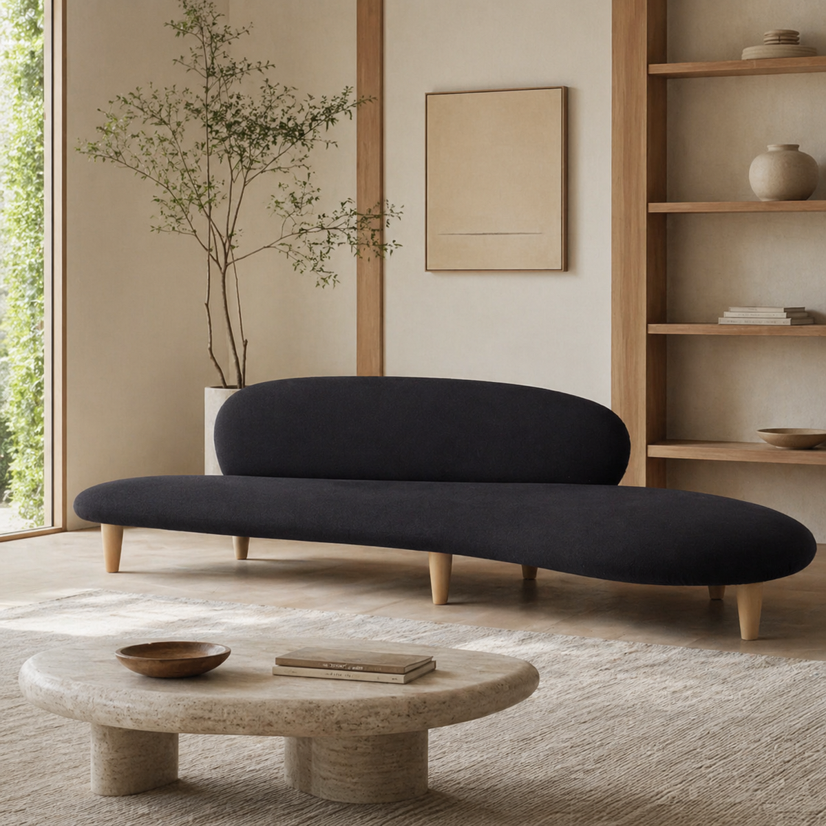 Clifton SF3016 Custom Mid Century Minimalist Design 3-Seater Sofa | Pet Friendly Fabric & Leather