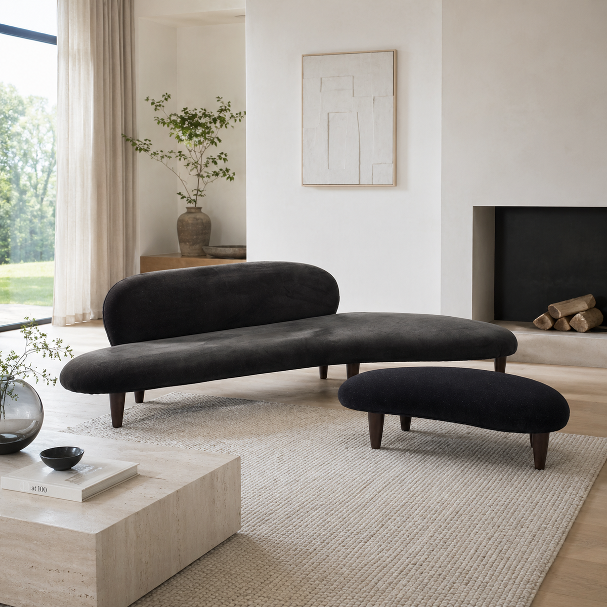 Clifton SF3016 Custom Mid Century Minimalist Design 3-Seater Sofa | Pet Friendly Fabric & Leather