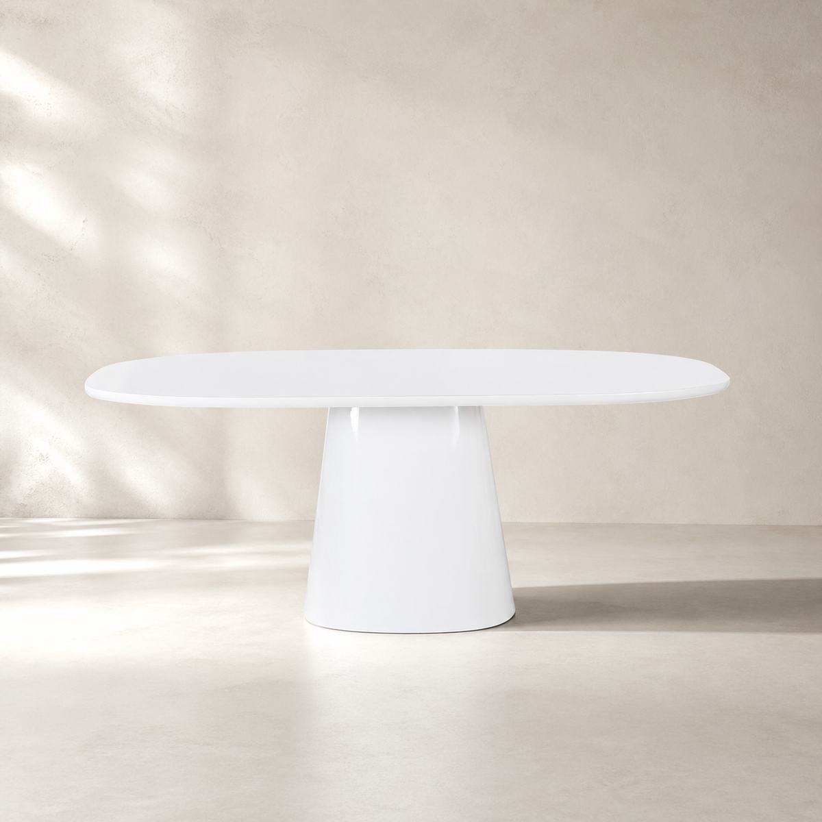 Como Custom Mid Century Sculptural Design Table | Organic Fiberglass