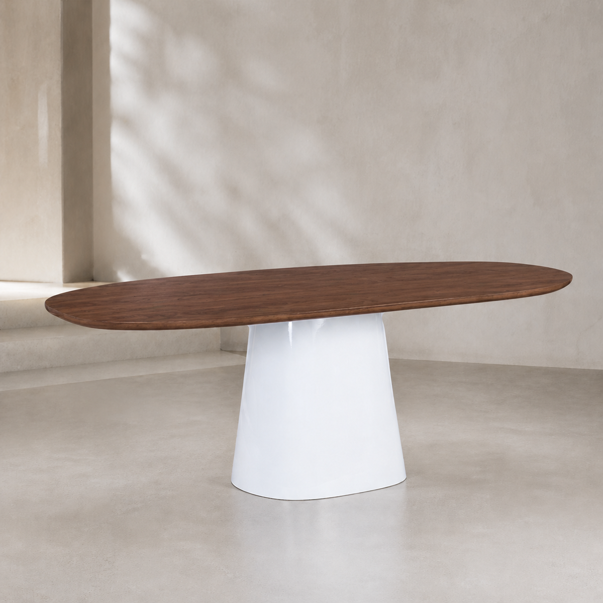 Como Custom Mid Century Sculptural Design Table | Organic Fiberglass