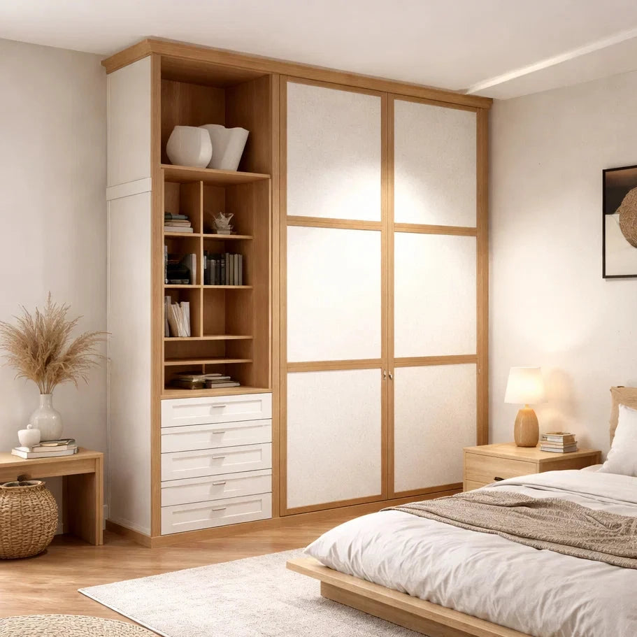 Custom Wardrobe System (Garden) Length 2-3m Full Height Sliding Door System (Built-In or Freestanding)