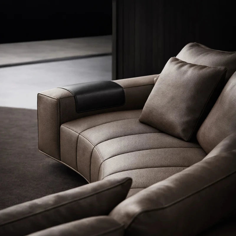 Custom sofa leather craftsmanship