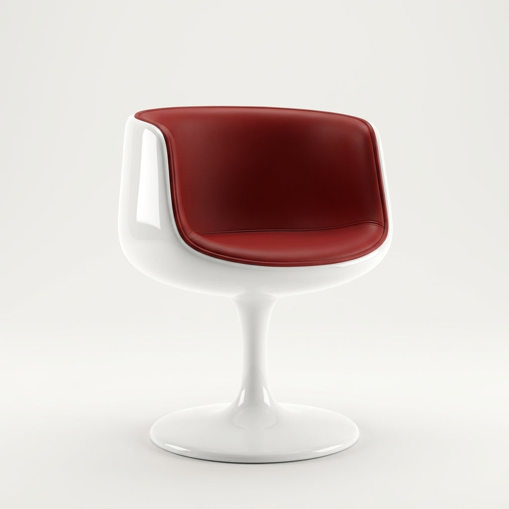Sella DF0114 - Custom Mid Century Minimalist Armchair | Fiberglass | Aluminum Base