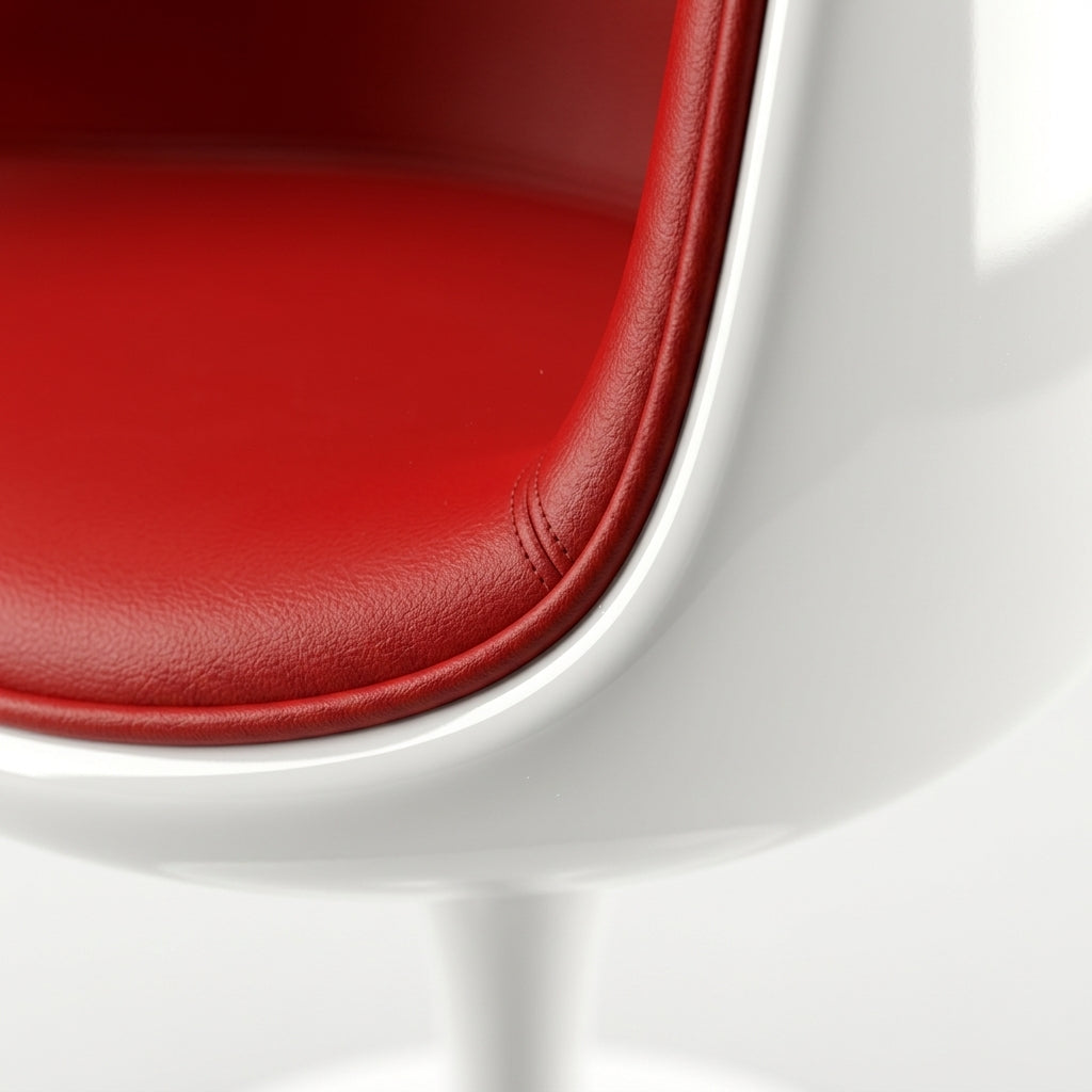 Sella DF0114 - Custom Mid Century Minimalist Armchair | Fiberglass | Aluminum Base