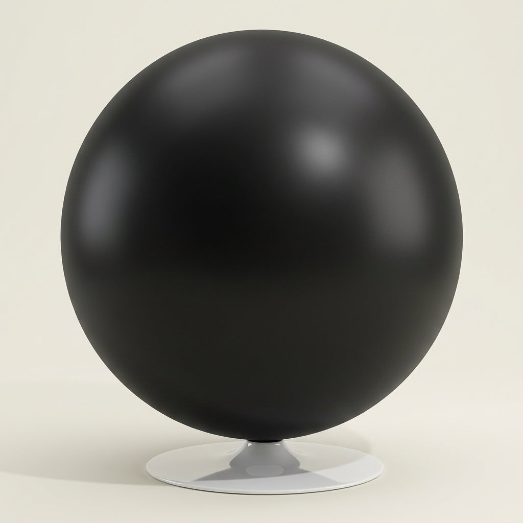 Orbit DF0116 - Custom Mid Century Minimalist Lounge Chair | Fiberglass | Aluminum Base