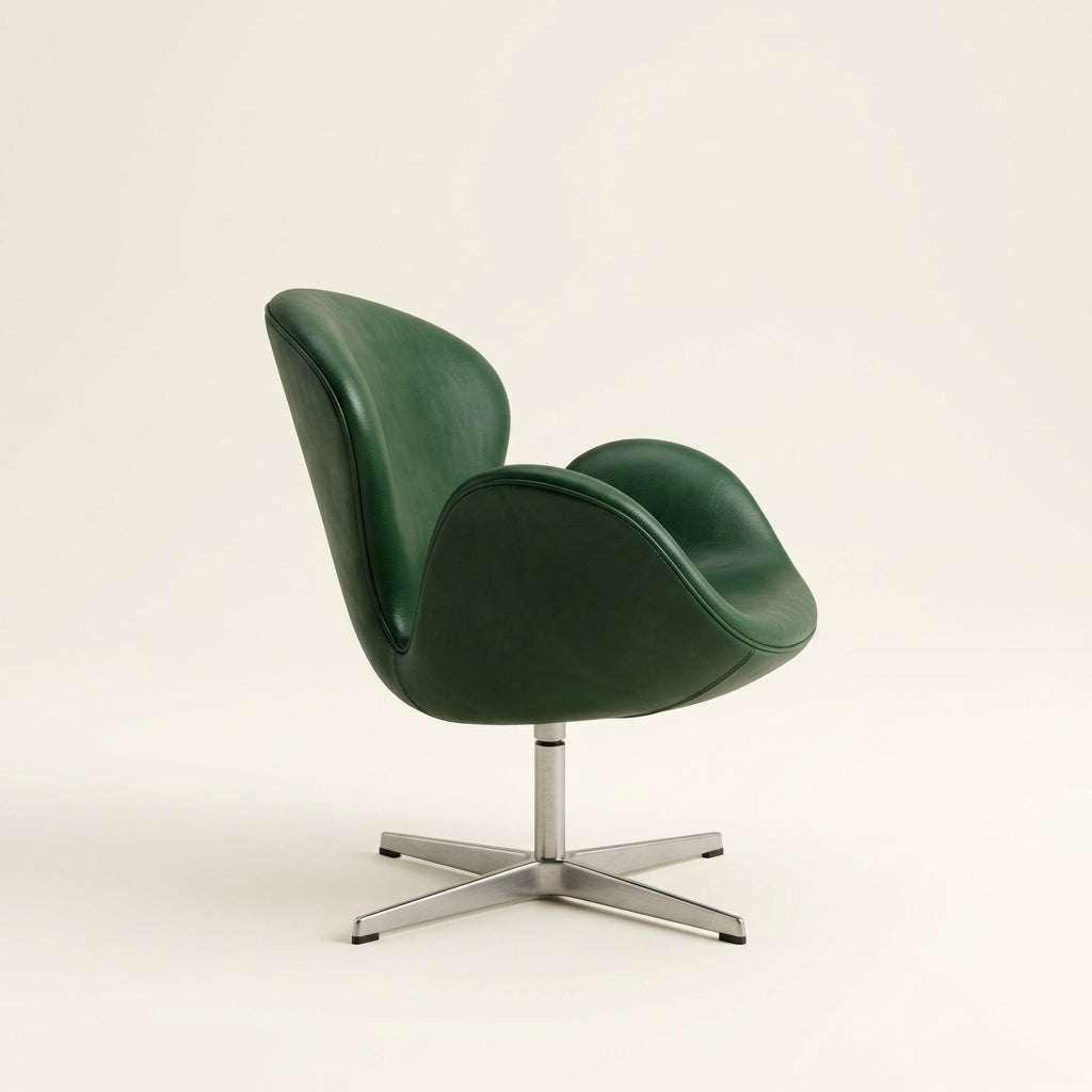 Saddle DF0118 - Custom Mid Century Minimalist Armchair | Fiberglass | Aluminum Base
