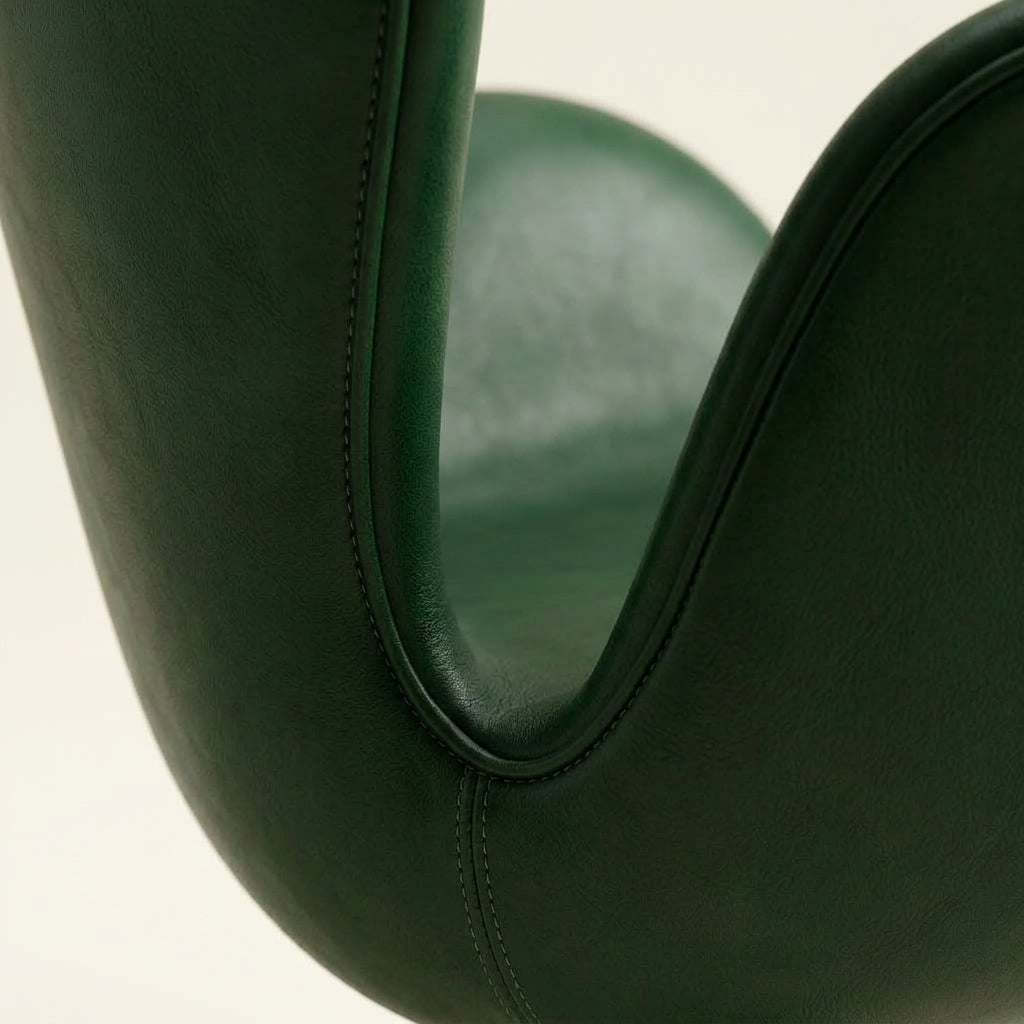 Saddle DF0118 - Custom Mid Century Minimalist Armchair | Fiberglass | Aluminum Base