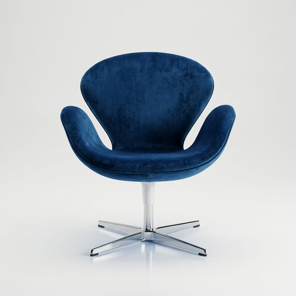Saddle DF0118 - Custom Mid Century Minimalist Armchair | Fiberglass | Aluminum Base