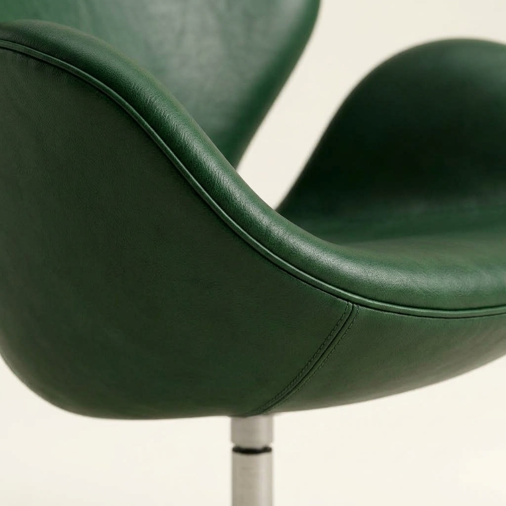 Saddle DF0118 - Custom Mid Century Minimalist Armchair | Fiberglass | Aluminum Base