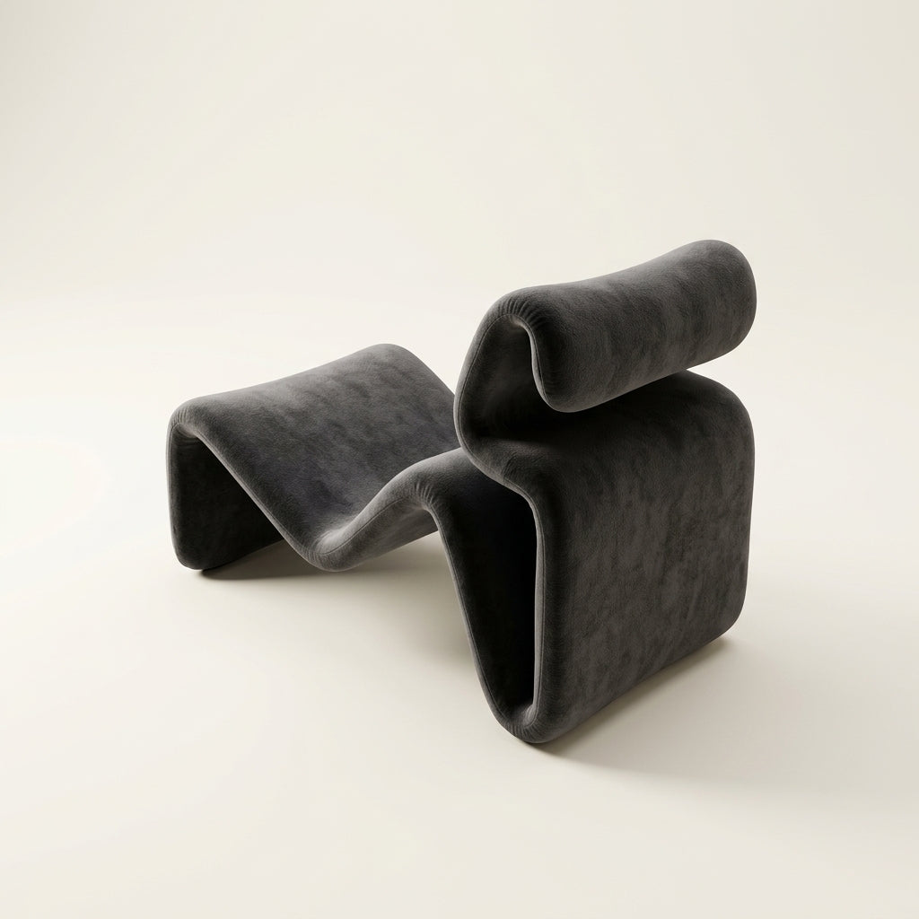 Nastro DF0293 - Custom Mid Century Minimalist Lounge Chair | Fine Fabric
