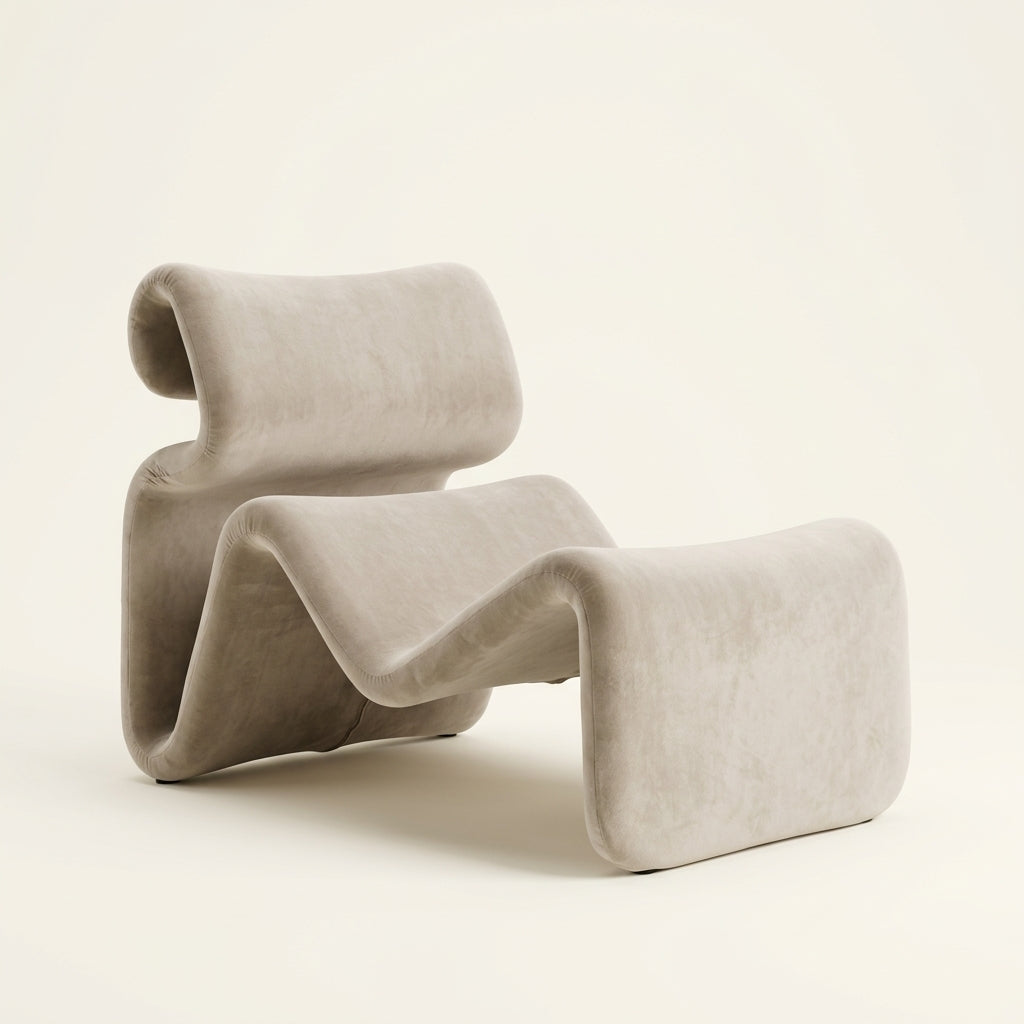 Nastro DF0293 - Custom Mid Century Minimalist Lounge Chair | Fine Fabric