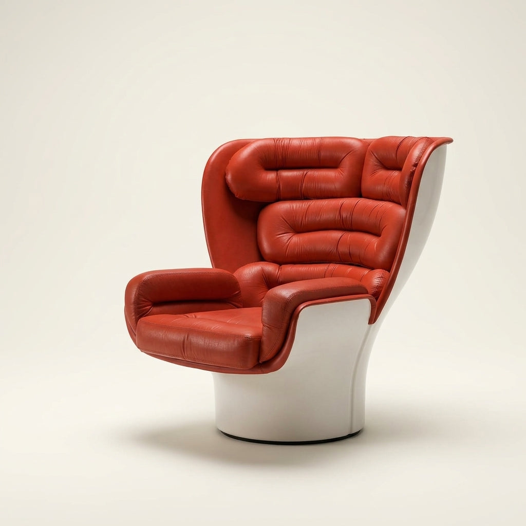 Avvolto DF0296 - Custom Mid Century Minimalist Lounge Chair | Fiberglass