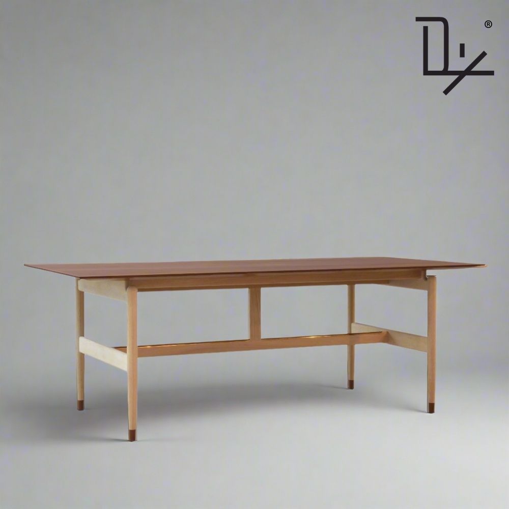 Dix® Solid Wood Series - Kaufler (DT2417) 1.6m Custom Solid Wood American Oak Dining Table Scandinavian Minimalist