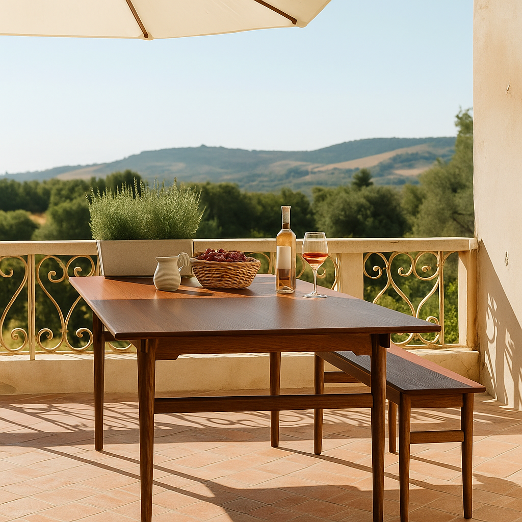 Dix® Solid Wood Series - Sling (DT829A) 1.4m Custom Solid Wood American Oak Dining Table Scandinavian Minimalist
