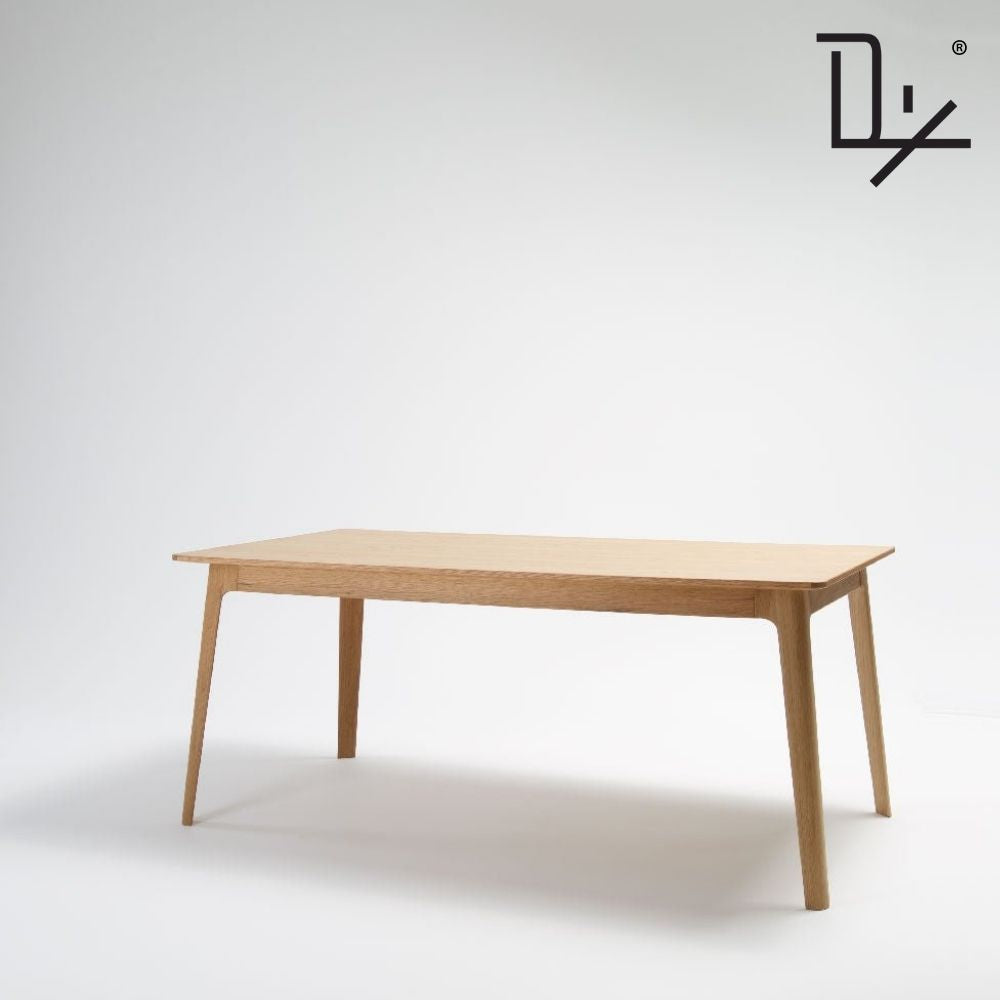 Dix® Solid Wood Series - Street (DT1111A) 1.4m Custom Solid Wood American Oak Dining Table Scandinavian Minimalist
