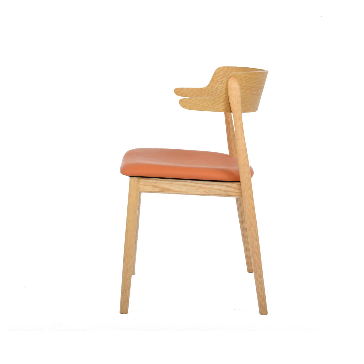 Echelon Arm Chair (CH7242B) - Custom Solid Wood American Oak Dining Chair Mid-Century Architect-Inspired Scandinavian Minimalist