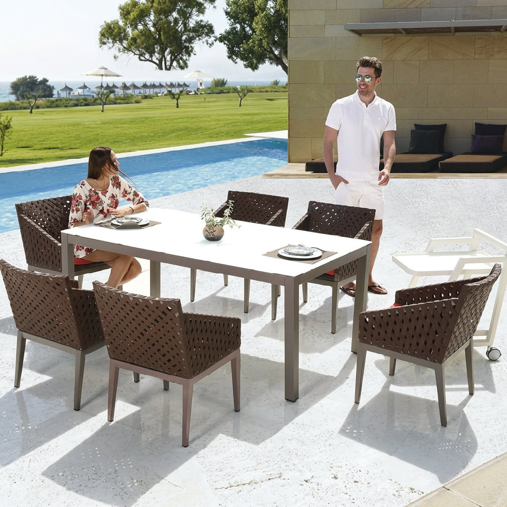 Florence Outdoor Dining Table | Teak Wood | WA4041