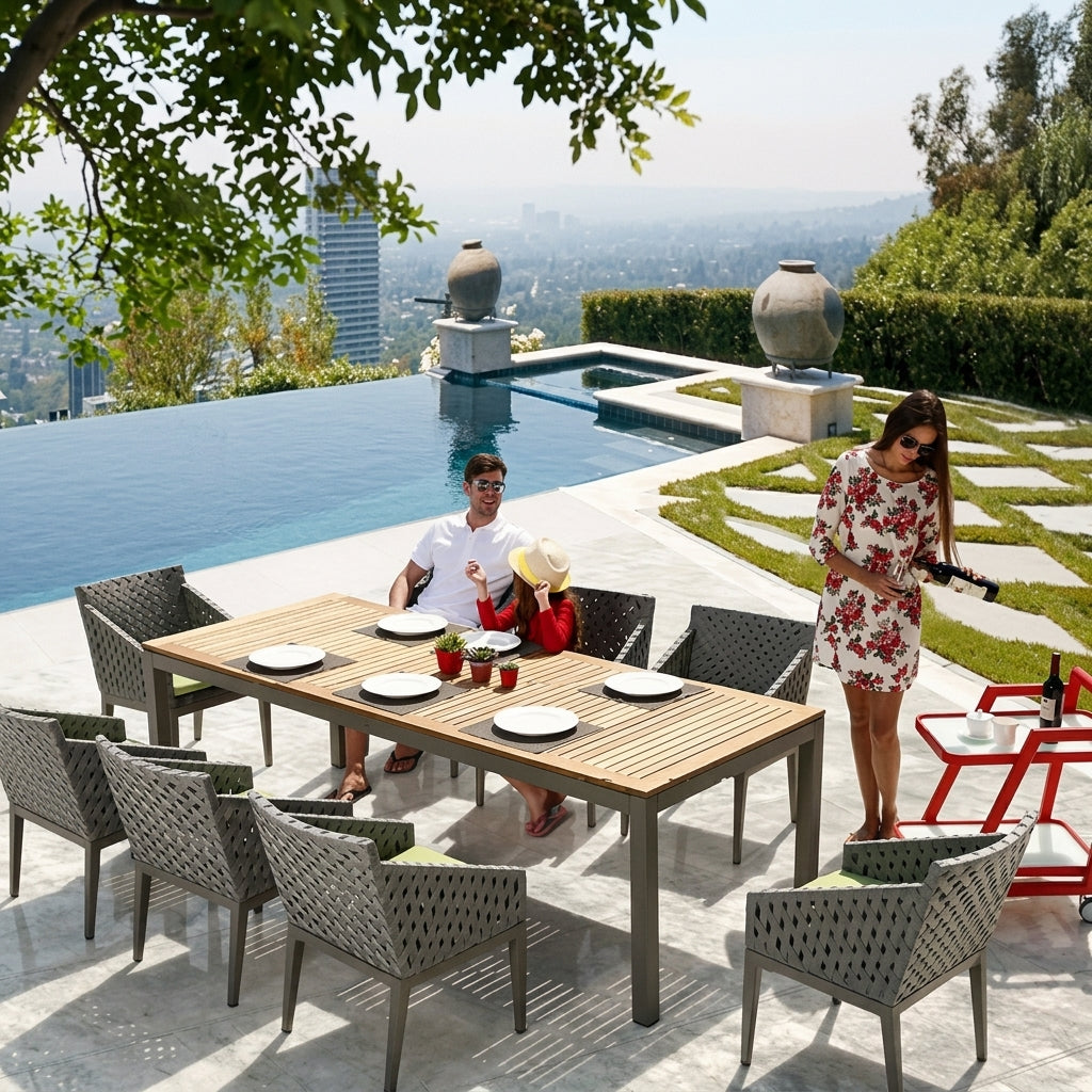 Florence Outdoor Dining Table | Teak Wood | WA4041