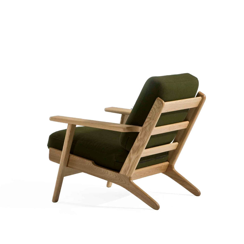 Gemma Lounge Chair (CH9160) - Custom Solid Wood American Oak Lounge Chair/Sofa Mid-Century Architect-Inspired Scandinavian Minimalist