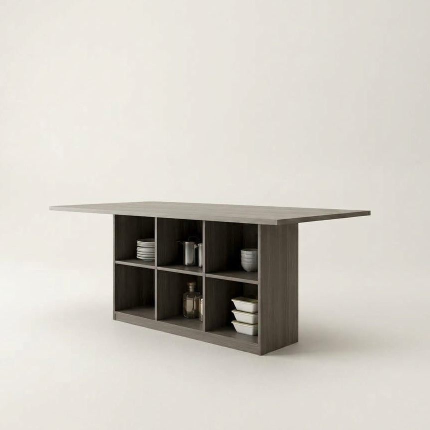 Geometry 10 Custom Table - Centre Block | Open Storage