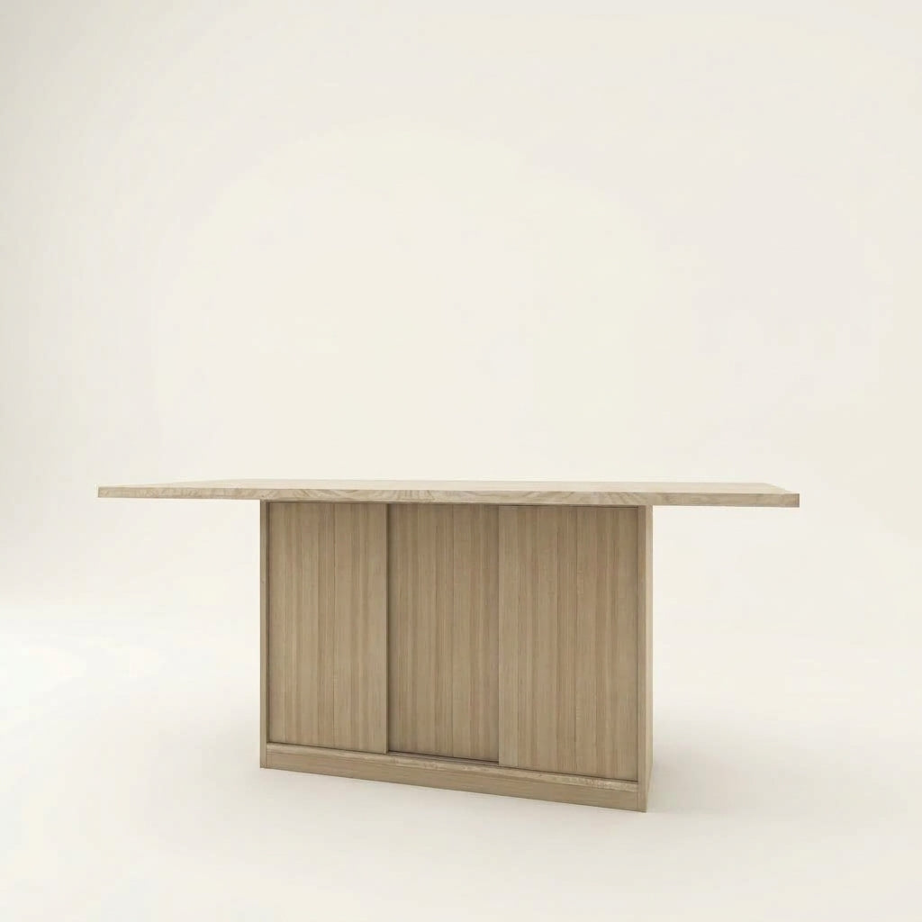 Geometry 11 Custom Table - Centre Block | Storage with Doors