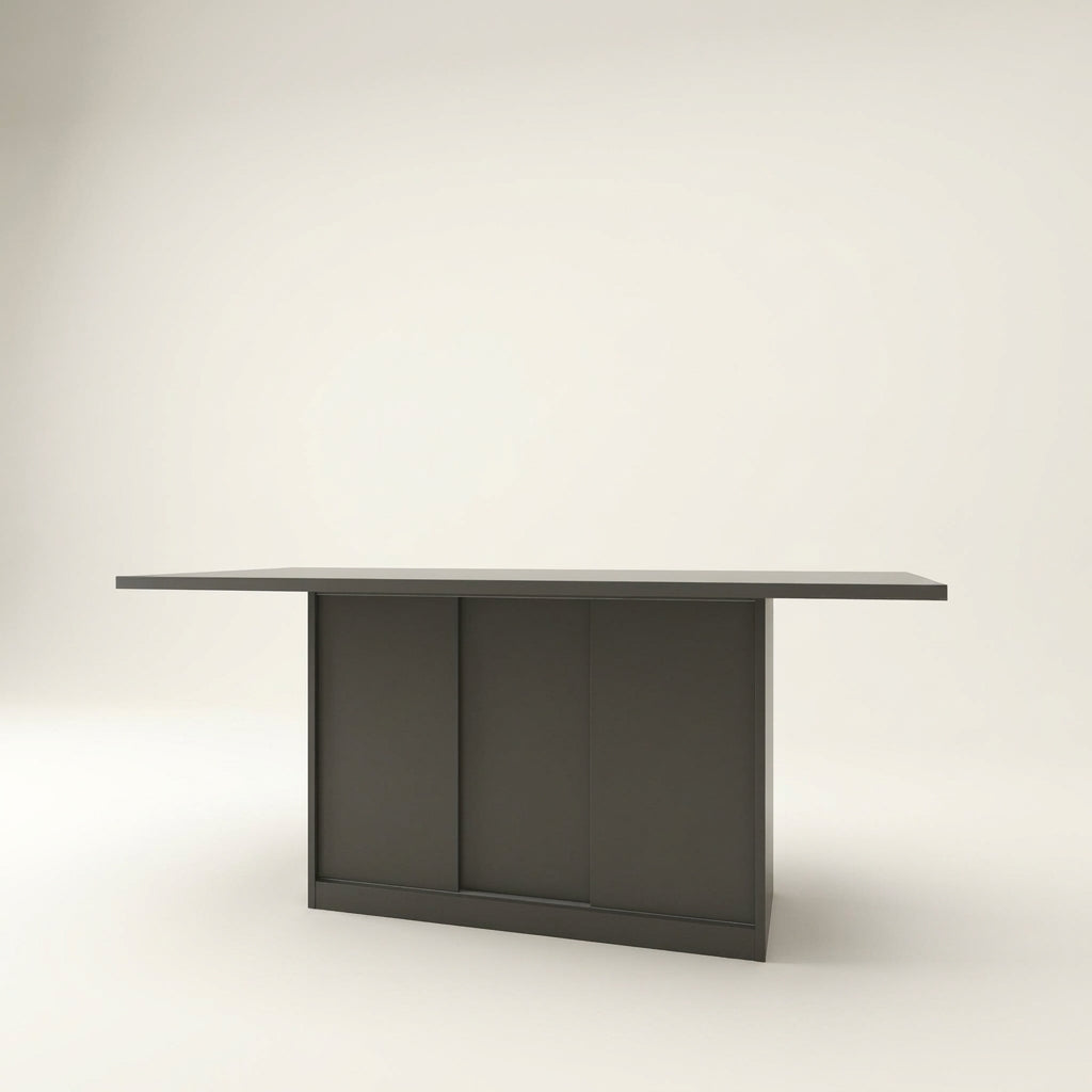 Geometry 11 Custom Table - Centre Block | Storage with Doors