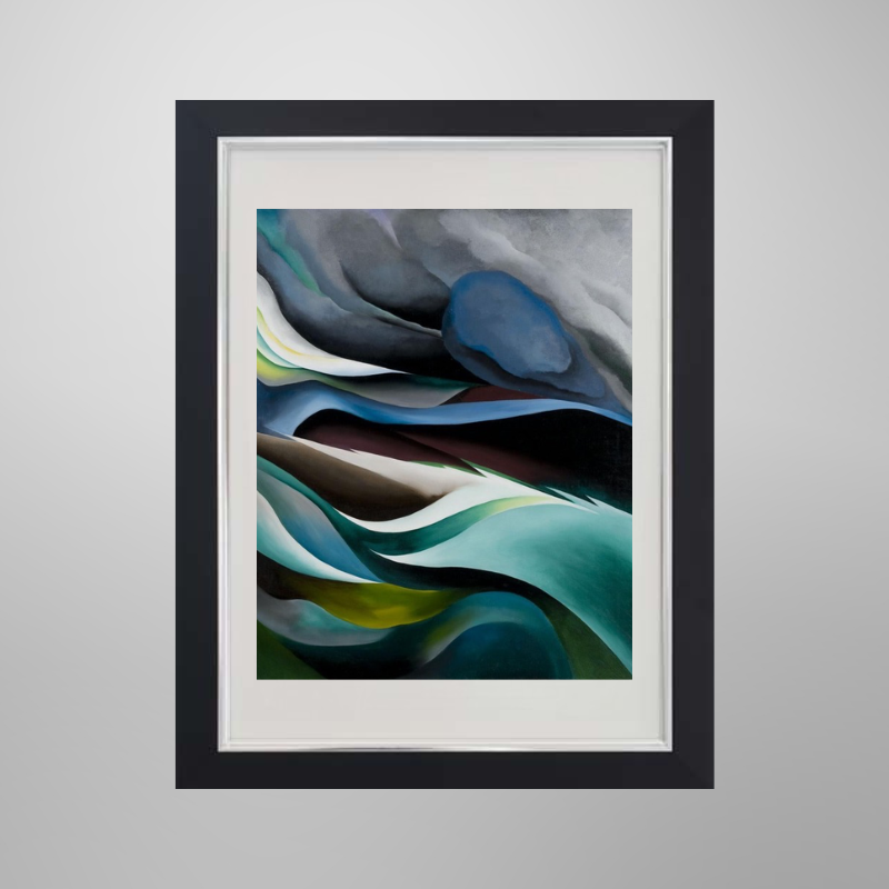 Georgia O’Keeffe  “From the Lake No. 1", 1924 | Licensed Art Print | Framed Art | Lithograph | Abstract