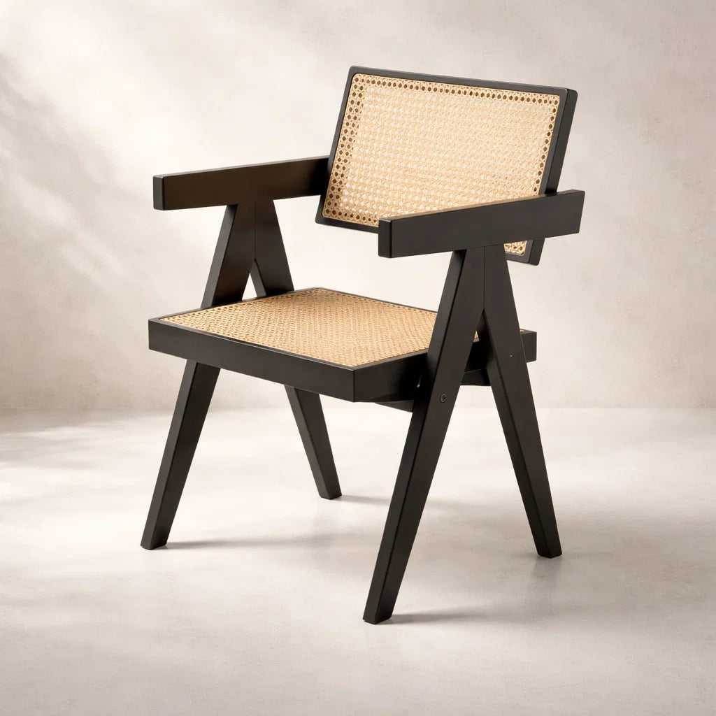 Jean CH1909 Custom Mid Century Minimalist Solid Wood Chair | Solid American Oak