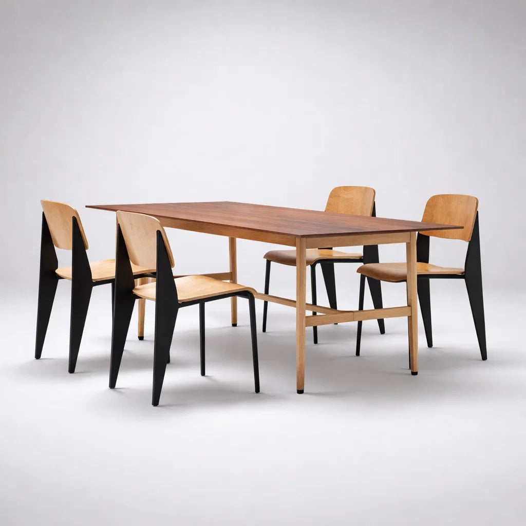 Kaufler + Norm Custom American Solid Wood Dining Set