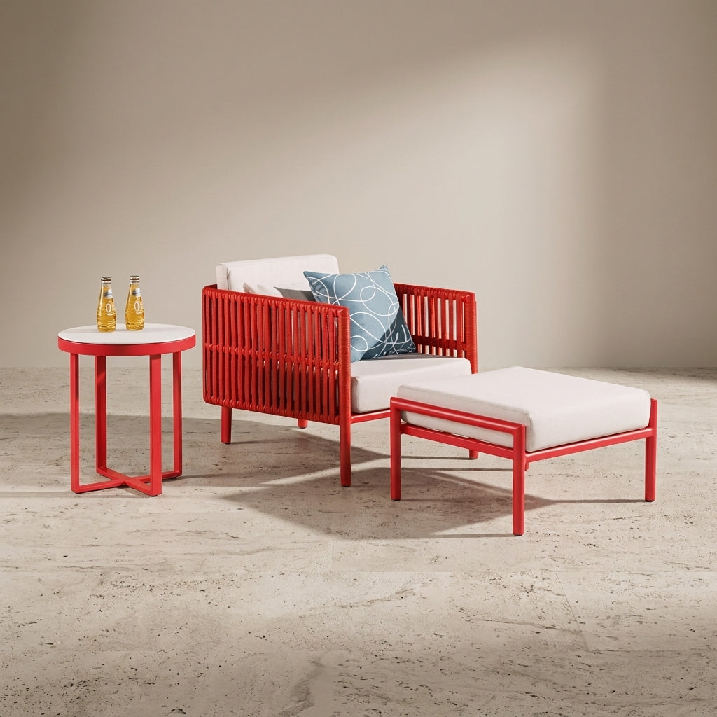 Kitaibela Outdoor Sofa | 2-Seater |￼￼ Powder-Coated Aluminum | WA1034