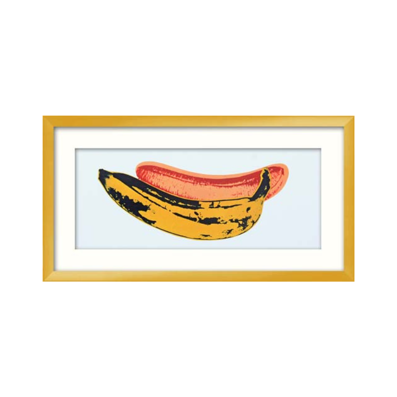 Licensed Art Print - Andy Warhol "Banana, 1966" | Framed Art | Lithograph | Pop Art